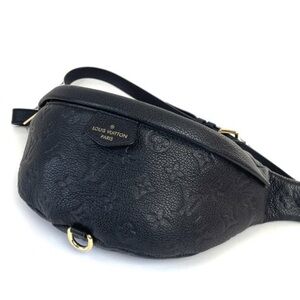 LOUIS VUITTON Empreinte Leather BumBag Black